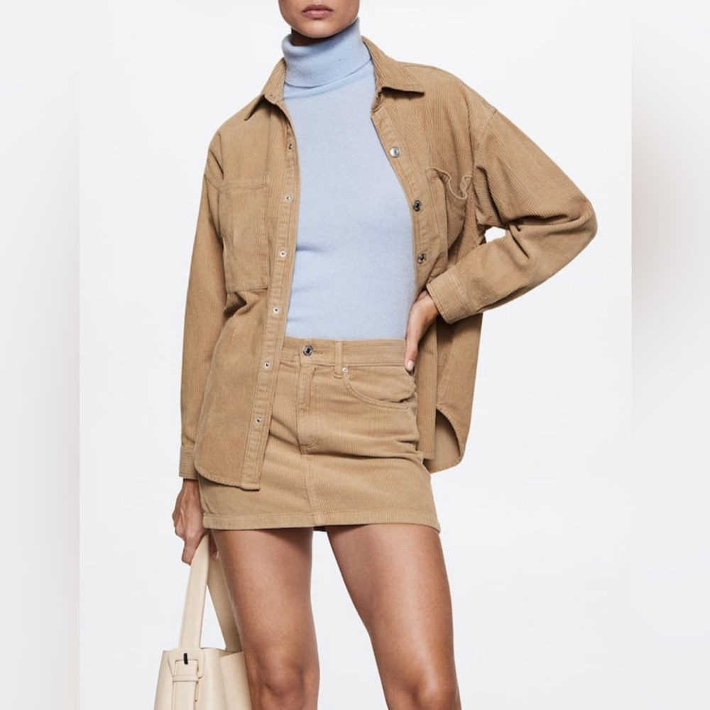 Corduroy Mini Skirt